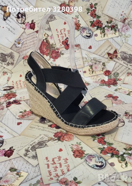 Дамски сандали на платформа с ластик и подметка от лико марка Zabaione, снимка 1