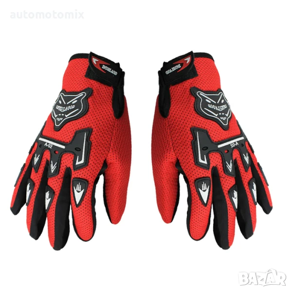 ДЕТСКИ РЪКАВИЦИ,ЗА МОТОР,СКУТЕР - Червени, КОМПЛЕКТ 2БР., снимка 1