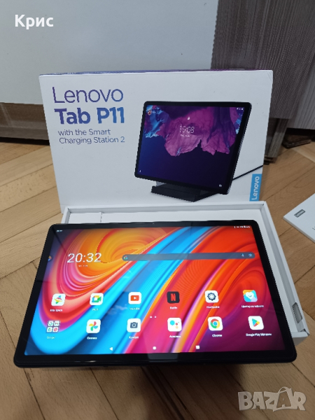 Таблет Lenovo Tab P11 4/128GB + станция за зареждане и калъфи , снимка 1