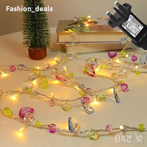 Нови феерични светлини за спалня 3м.30 светодиода топло бяло/Декорация Дом, снимка 1