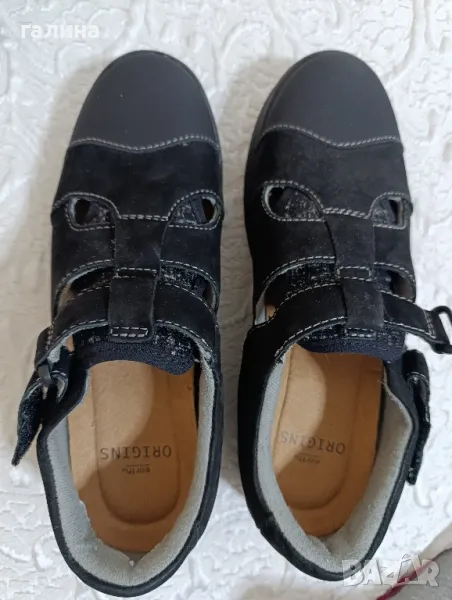 Дамски обувки черен  набук,мемори пяна стелка, снимка 1