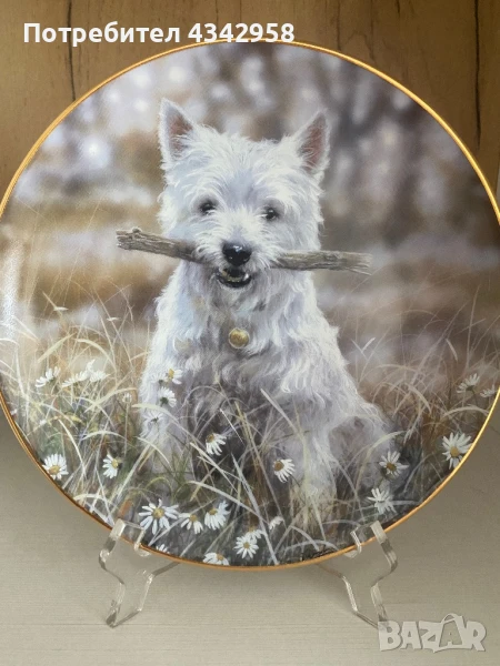 Колекционерска чиния от серия « Westies “, снимка 1