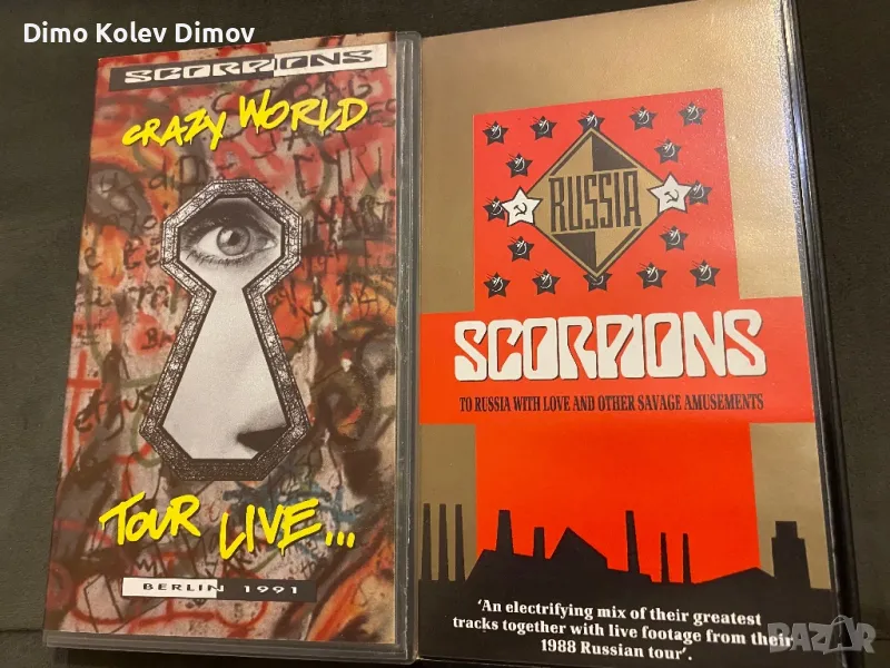 Scorpions VHS Колекция Видео Касети., снимка 1