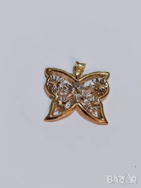 Нова златна висулка пеперуда 50999, снимка 1