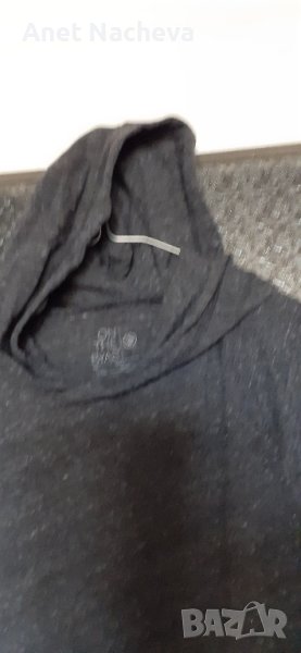 Суичър дамски  ,сивочерно, трико плътно , снимка 1