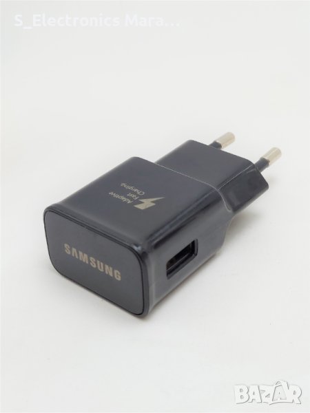 Оригинално зарядно Samsung Adaptive Fast Charge (черен, лак), снимка 1