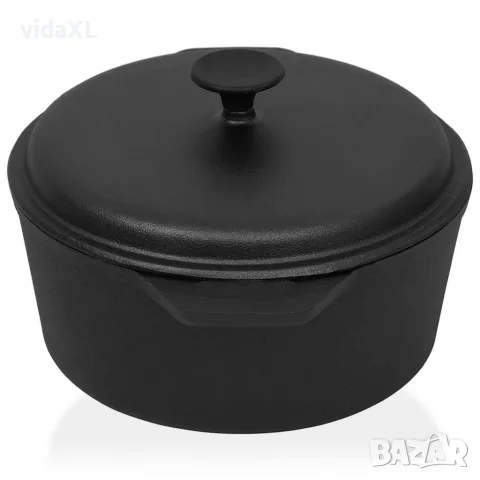 vidaXL Тенджера Ø26,5 см, чугун, снимка 2 - Съдове за готвене - 56146647