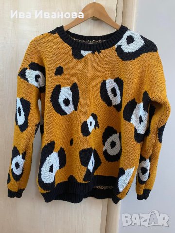 Дамски пуловер с шарка, снимка 1 - Блузи с дълъг ръкав и пуловери - 41139433