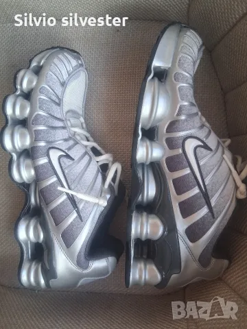 Мъжки маратонки Nike Shox silver 44.5, снимка 4 - Маратонки - 55809146