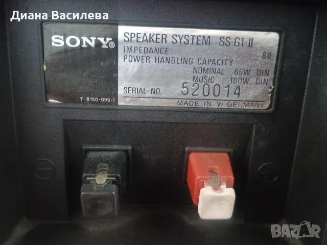 Sony  SS-G1 & Speaker Stands  WS-E70, снимка 11 - Тонколони - 55753984