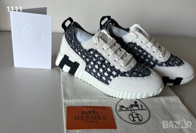 Дамски кецове Hermes .Естествена кожа и набук., снимка 4 - Кецове - 51580471