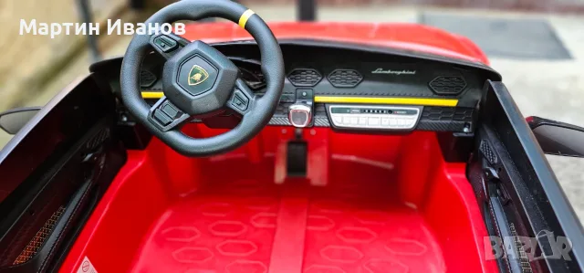 Продавам Акумулаторна Кола LAMBORGHINI HURACAN Червен 12V, снимка 8 - Електрически играчки - 55793181