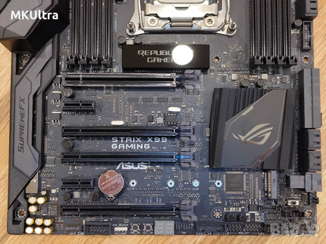 Дъно Asus ROG Strix X99 GAMING Wi-Fi DDR4 LGA 2011, снимка 4 - Дънни платки - 53343301