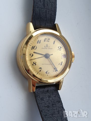 Позлатен механичен часовник Meister-Anker, снимка 3 - Антикварни и старинни предмети - 41205931