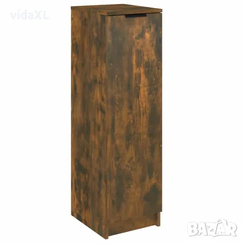 vidaXL Шкаф за обувки, опушен дъб, 30x35x100 см, инженерно дърво, снимка 1 - Скринове - 56147956