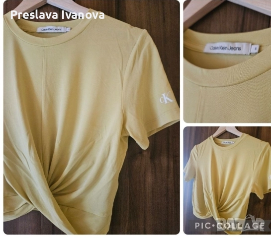 Тениска с преплитане Calvin Klein