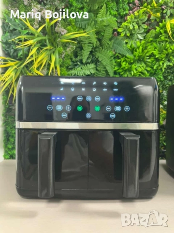 Двоен Air fryer T&G BEST COOKING 32847A0 - отделни LED дисплеи за всяка зона, снимка 3 - Фритюрници - 52032952