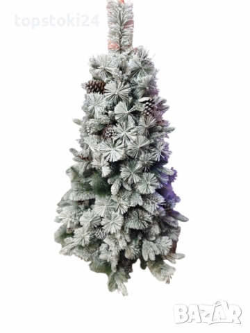 Изкуствено борче/елха със заскрежени иглички, снимка 12 - Други стоки за дома - 52352332
