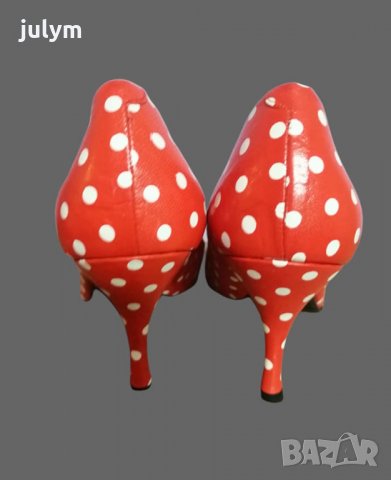Испански дамски обувки red dot естествена кожа, снимка 4 - Дамски елегантни обувки - 34372065