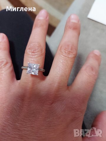Сребърен пръстен  с камък 925, снимка 3 - Пръстени - 44208198