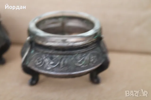 2 броя посребрени СССР купи за хайвер , снимка 3 - Други ценни предмети - 47549407