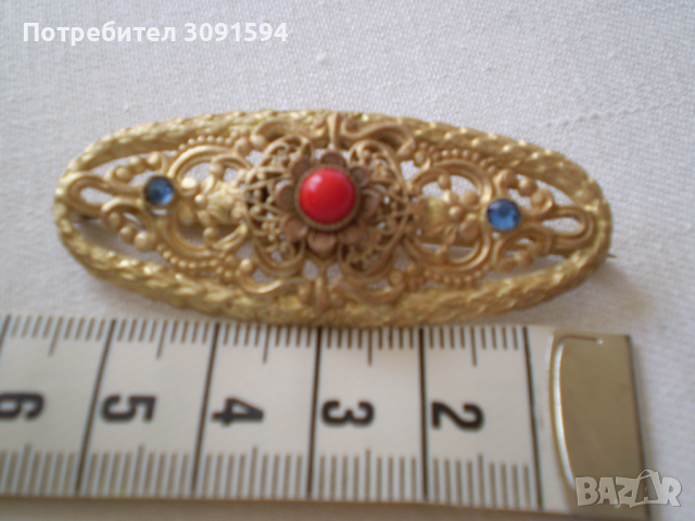 Ретро брошка Германия. 30-те години, снимка 2 - Антикварни и старинни предмети - 36512834