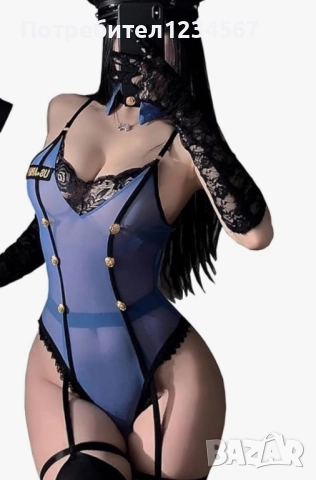 Еротично бельо “полицайка” с яка, снимка 2 - Бельо - 52195743