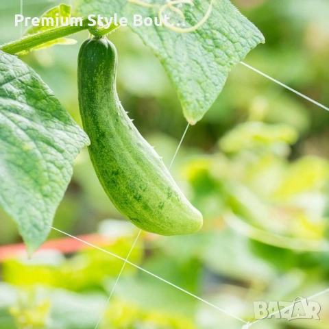 Мрежа за увивни растения и зеленчуци 1.2х20 м, Око 15х17 см , снимка 4 - Други стоки за дома - 53836449