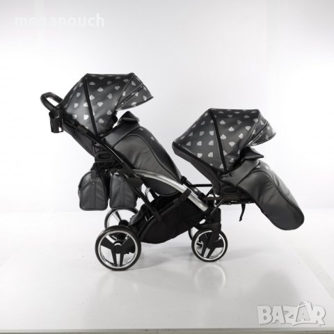 Бебешка количка Junama Glow Duo Slim 2в1, 3в1 НОВА, снимка 6 - Детски колички - 42081718