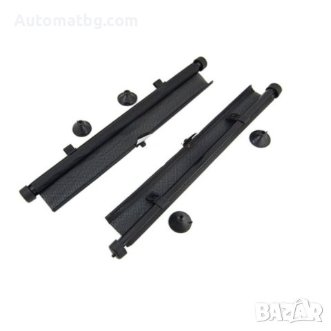 Комплект щори за автомобил Automat, Сенници, 2бр, 43 х 45см, Черен, снимка 2 - Аксесоари и консумативи - 40693104