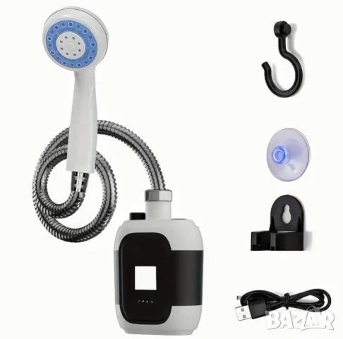 Външен/къмпинг/,вътрешен душ,помпа с литиева батерия и фенер/лампа/, снимка 2 - Други стоки за дома - 51232016