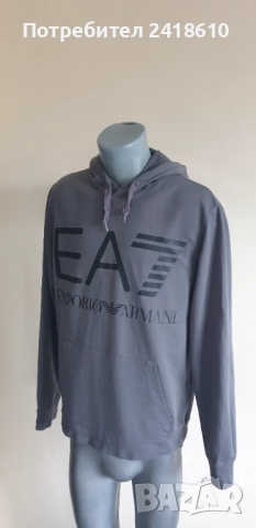 Emporio Armani EA7  Hoodie Mens Size L НОВО! ОРИГИНАЛ! Мъжко Горнище Качулка!, снимка 11 - Спортни дрехи, екипи - 52278211