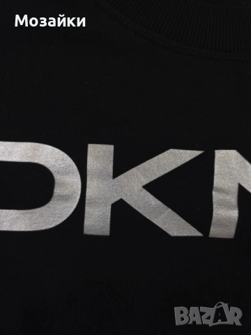 DKNY Sport Crewneck Boxy Sweatshirt като ново, размер M-L, черен, снимка 4 - Суичъри - 53596329