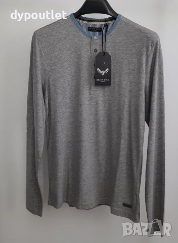 Мъжка памучна блуза с цепка и копчета BRAVE SOUL ,размери - S, M, L и XL .                  , снимка 2 - Блузи - 39266150