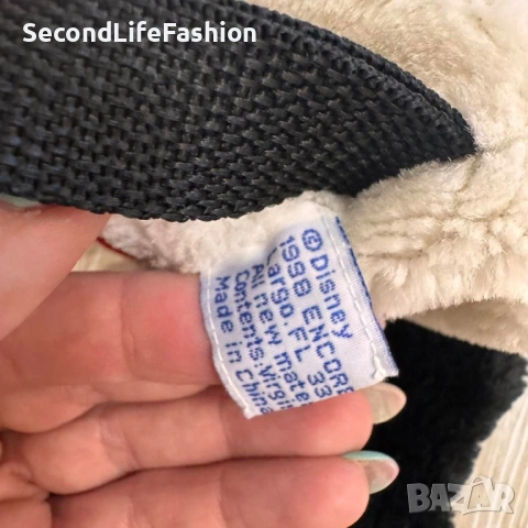 Плюшена раница Мини Маус, винтидж чанта Disneyland 1998, снимка 2 - Плюшени играчки - 53110328