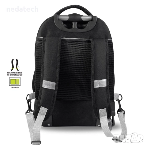 Ученическа раница динозавър, Черен, 33x27x47см., снимка 3 - Раници - 51605476