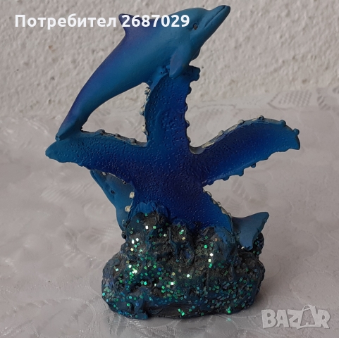 Сини делфини и морска звезда, снимка 2 - Статуетки - 36088524