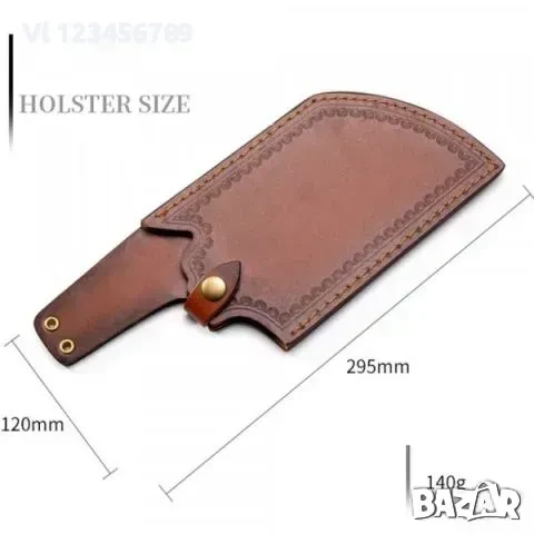 Месарски сатър CUTLER - 516 GR, 155x310/калъф, снимка 5 - Ножове - 50852087