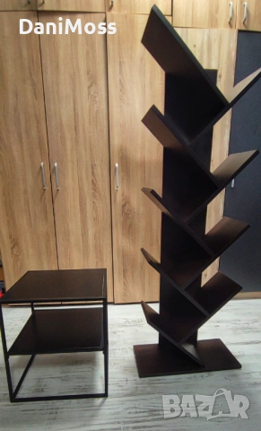 Красива библиотека и модулен шкаф за книги , снимка 2 - Шкафове - 53481009