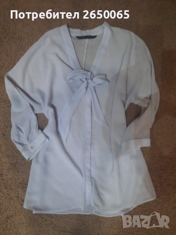 Орг.риза ZARA с джувка M  размер! Кралско син цвят!, снимка 1