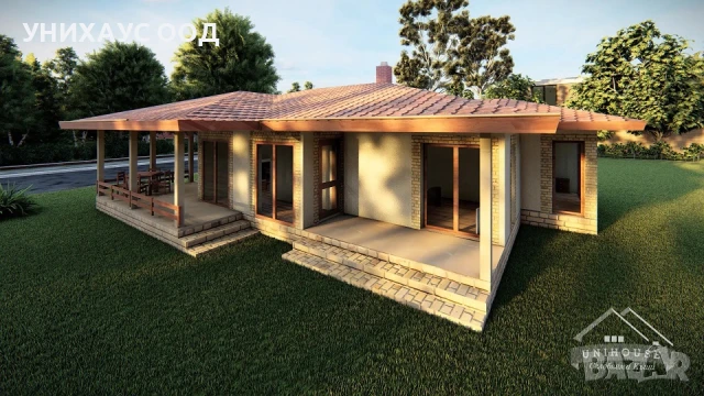 Eдноетажна Къща Дом Магнолия 90 м2, снимка 3 - Монтажи - 50820364