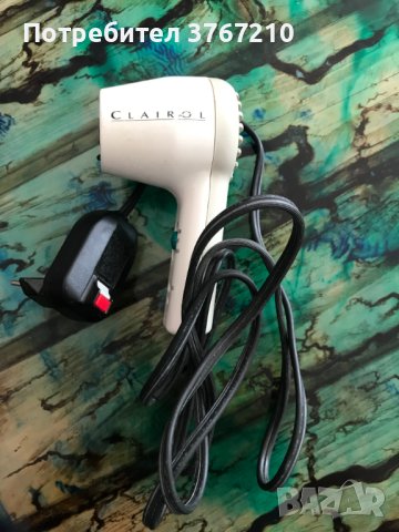 Винтидж супер як сешоар CLAIROL 240/125V, тип туристически, снимка 2 - Сешоари - 41565886