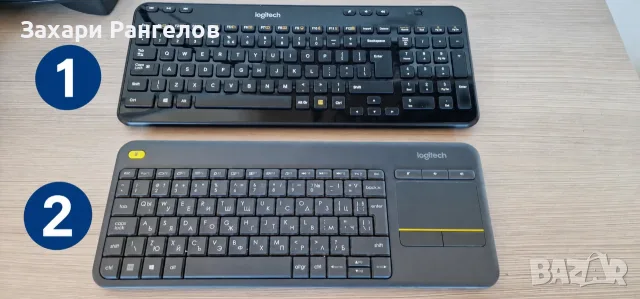 ⌨️ Безжични клавиатури Logitech K360 и K400 Plus – като нови, с USB приемници
