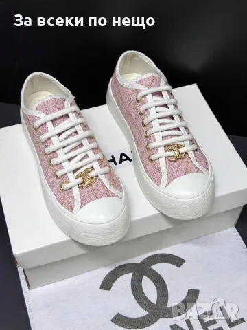 Chanel Дамски Маратонки👟Дамски Спортни Обувки Шанел👟Кецове - Различни Цветове Код SEM-308, снимка 4 - Маратонки - 55783199