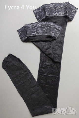 M/L нови черни луксозни силиконови чорапи