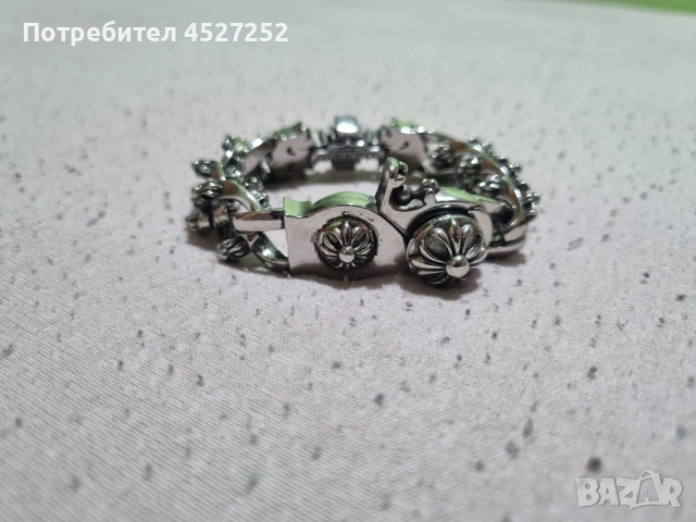 Chrome Hearts Luxury Bracelet – Масивна гривна (Gothic Art Design), снимка 3 - Гривни - 53321788