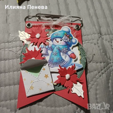 Коледен кламер -късмет, снимка 6 - Декорация за дома - 56122002