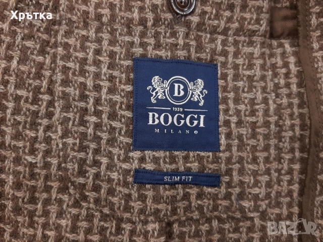 Boggi Milano - Оригинално мъжко деструктурирано сако с вълна р-р M, снимка 6 - Сака - 53465839