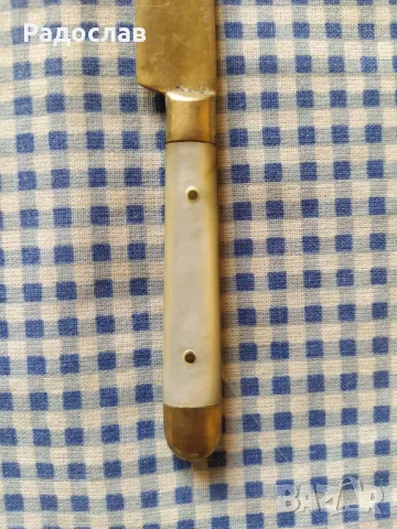 старо бронзово ножче, снимка 3 - Прибори за хранене, готвене и сервиране - 50224210