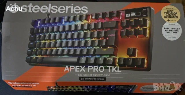 ЧИСТО НОВА Клавиатура Apex Pro Tkl Gen 3-Uk layout, снимка 2 - Клавиатури и мишки - 53725686